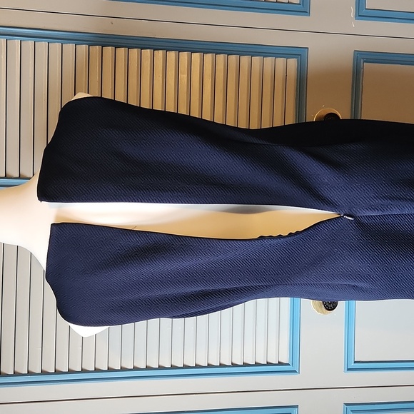 Carmen Marc Valvo Navy Dress - Picture 11 of 12